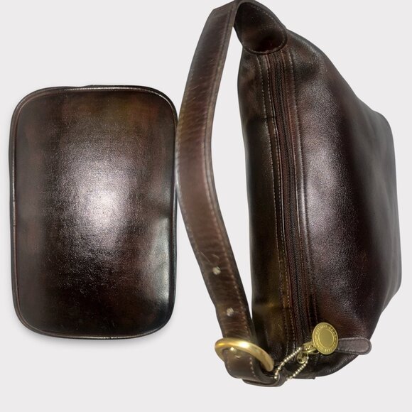 VTG Coach Legacy Mini Soho Hobo 4145 Mahogany Leather Shoulder Bag 90s USA Y2K - Picture 6 of 9